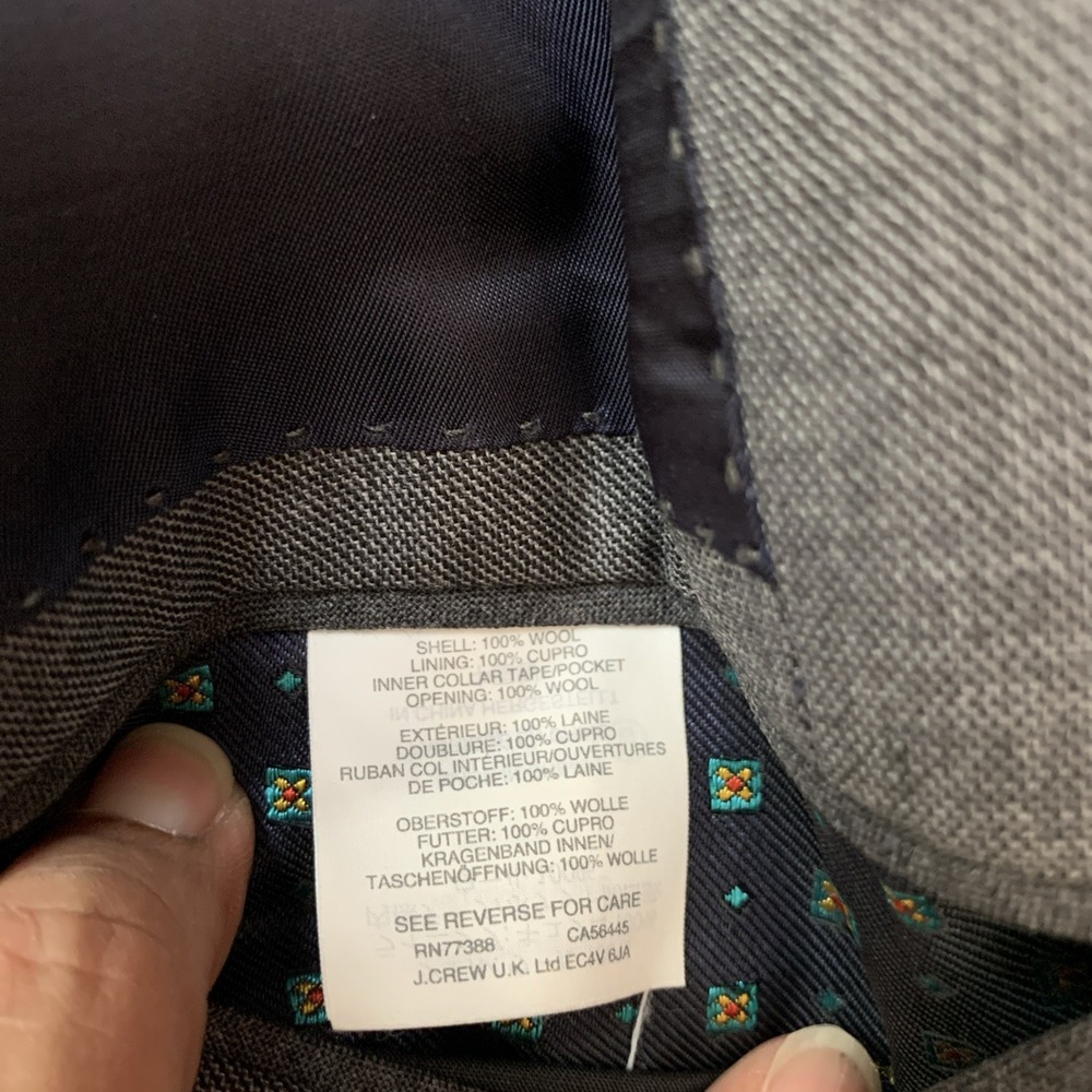 J.CREW Ludlow 40L Blazer Plaid Italian Wool Sport Coat Jacket Business Workwear - Picture 4 of 16